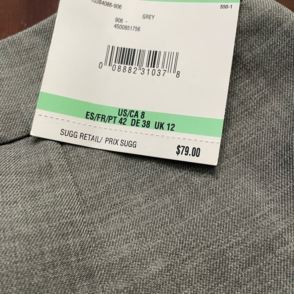 Kasper women’s gray straight leg size 8 dress pants, trousers - Picture 7 of 7